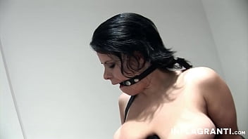 Trashy slave gets big jugs punished and slit fisted