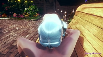 Genshin Impact Hentai 3D - POV Eula handjob, blowjob and cowgirl