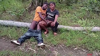 Two Campus guys went down the woods to have an outdoor fun, they fucked while villagers were passing