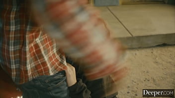 Deeper. Seth &amp_ Gabbie fuck on car hood while her BF is away