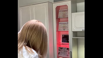 The beauty came for a deep bikini waxing, most likely she is getting ready for hot sex