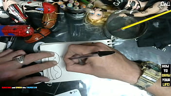 It&#039_s time to tracing sketch of the Mia Khalifa Porn Star - Dildo art business