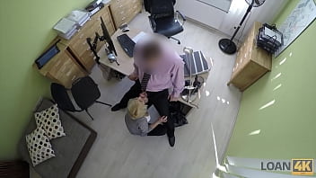 LOAN4K. Amazing charmers figure makes the bank worker horny and hard