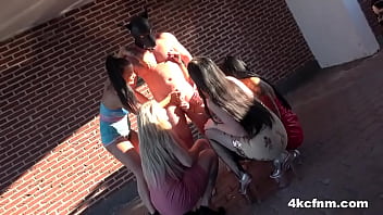 Masked guy humiliated by dominant bitches