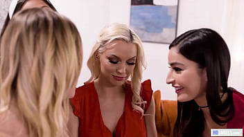 Naughty lesbian chicks have fun with older MILF - Kenzie Taylor,Emily Willis,Vina Sky,Leah Lee