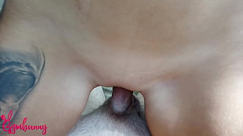 German Teen with big Tits in pink Body creampied