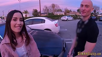 Big ass teen gets cum in mouth