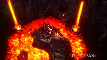 Inferno. Hot sex in hell. Devil fucks hard a young sexy girl