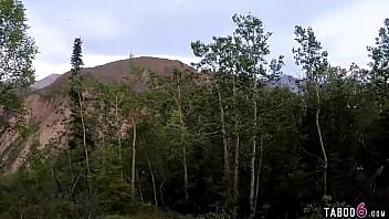 Amateur threesome fuck outdoor in public somewhere in Alaska