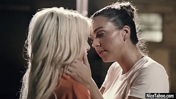 Petite blonde thief Kenzie Reeves used by a dirty MILF policeman Abigail Mac