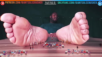 Tiny Slaves Worship The Feet Of a GOD "_PREVIEW"_