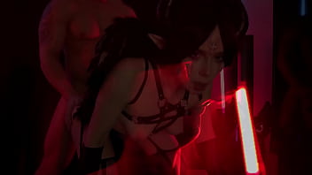 Demon Lilith Deepthroat Big Cock and had Cowgirl Sex - Cum in Pussy