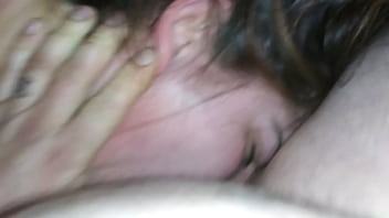 Big booty cum slut takes two big cocks in pov 3some