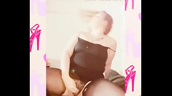 Flashing my pierced pussy in a pair of crotchless panties *music video*
