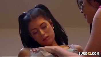 Lesbian girlfriends waited so long for scissoring each other