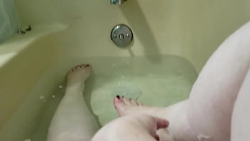 Washing my pretty feet