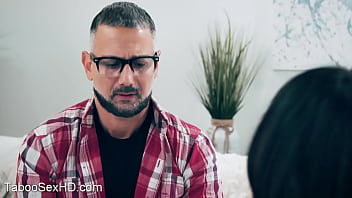 Slutty stepdaughter hungry for old mans cock