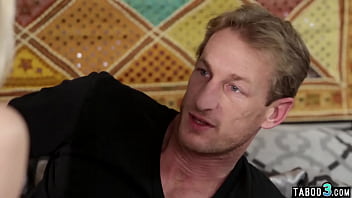 Petite teen Piper Perri giving her helping hand to perverted stepfather