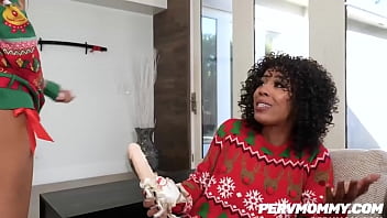 Stepsister Sarah Lace and Stepmom Misty Stone Fucks STEPSON