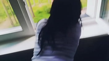 Hot Fucked By The Window With A Facial