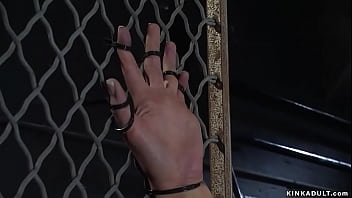 Bound lesbian slaves sticked on dildos