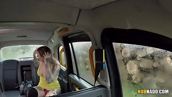 Ava Austen gives rimjob to that fake taxi driver