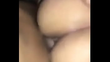 Brunette gets drilled from behind