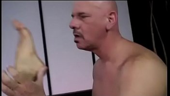 German hottie Victoria Sin allows herself to smoke cigarette and ash on the belly of her mature lover during blowjob and makes him to lick her feet