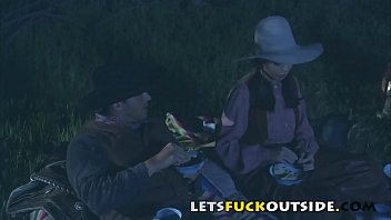 Let'_s Fuck Outside - Cowboy Fuck her Cowgirl Next To Campire