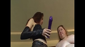Young babe loves to punish very fat mature lesbian with toys