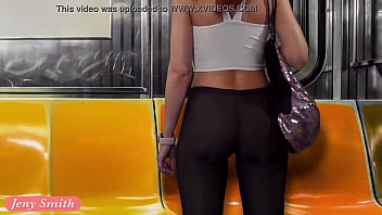 Upskirt Flashing in Subway &mdash_ virtual reality with Jeny Smith