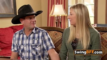 Swingers trust each other after signing contract as they head to the red room