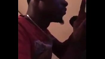 Ebony taking backshots while on the phone with b.