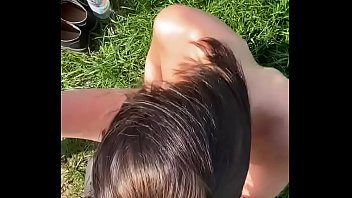 y deja plays with her pussy in a field and sucks her guys cock https ref 12562925