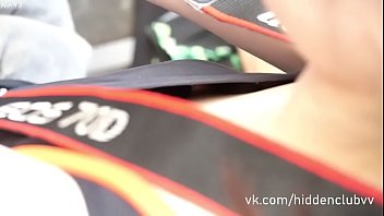 Japanese Downblouse with nipple slip