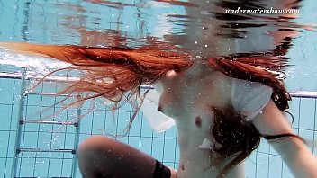 Salaka Ribkina teenie naked in the pool