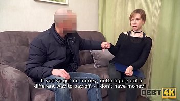 Debt4k. Elegant cutie Alice Klay decides to satisfy loan agent instead of returning cash