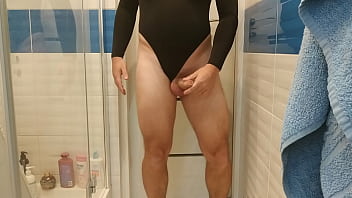 Sexy leotard sissy