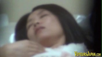 Hairy pussy asian babe gets pee on