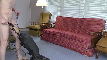 Horny Gay Nudist Cleans House 4K