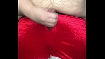 Fat Guy Jacking Off On Christmas