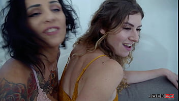 Jack23 Lesbo Threesome Natasha Ink  Candice Demellza hairy pussy big cock big booty