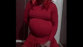 crossdressing sissy faggot mark wright and all he wants for christmas is a real cock