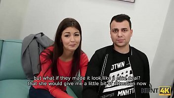 HUNT4K. Sexy lady fucks stranger because her boy wants to buy a car