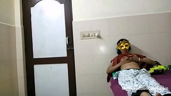Indian Bhabhi In Brown Shalwar Suit Changing In Hotel Room and Masturbating Homemade