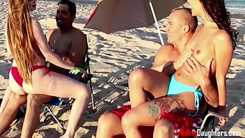 Outdoor Beach Sex With Step DAUGHTER- Gina Valentina &amp_ Kobi Brian
