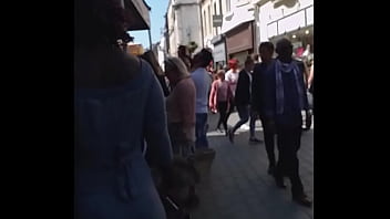 Candid teen ebony with booty bubble ass