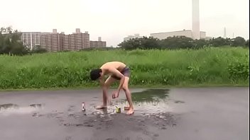 Japanese gay boy SUTEHAGE 「fireworks is so kimotiee～～～！！！」