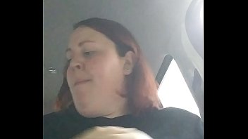 Chubby bbw eats in car while getting hit on by stranger