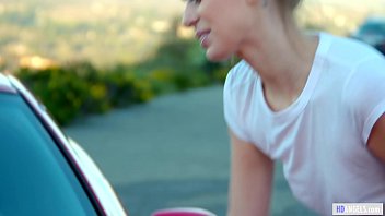 Lesbian Girls Raise Money With Car Washing - Chloe Cherry, Jill Kassidy